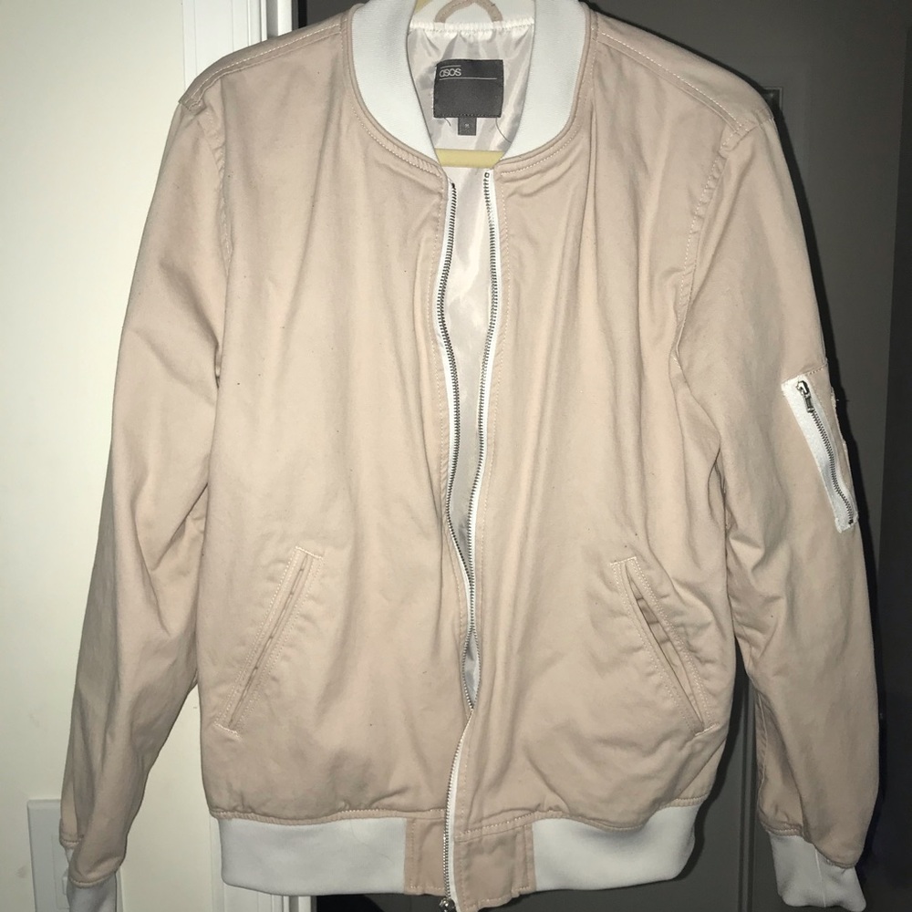 Pink bomber jacket mens medium